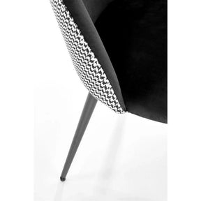 Scaun HOUSTON OCN-36340, alb/negru