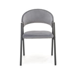 Scaun gri modern cu design elegant, potrivit pentru living – primabucata