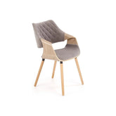 Scaun HOUSTON OCN-36375, stejar gri/gri