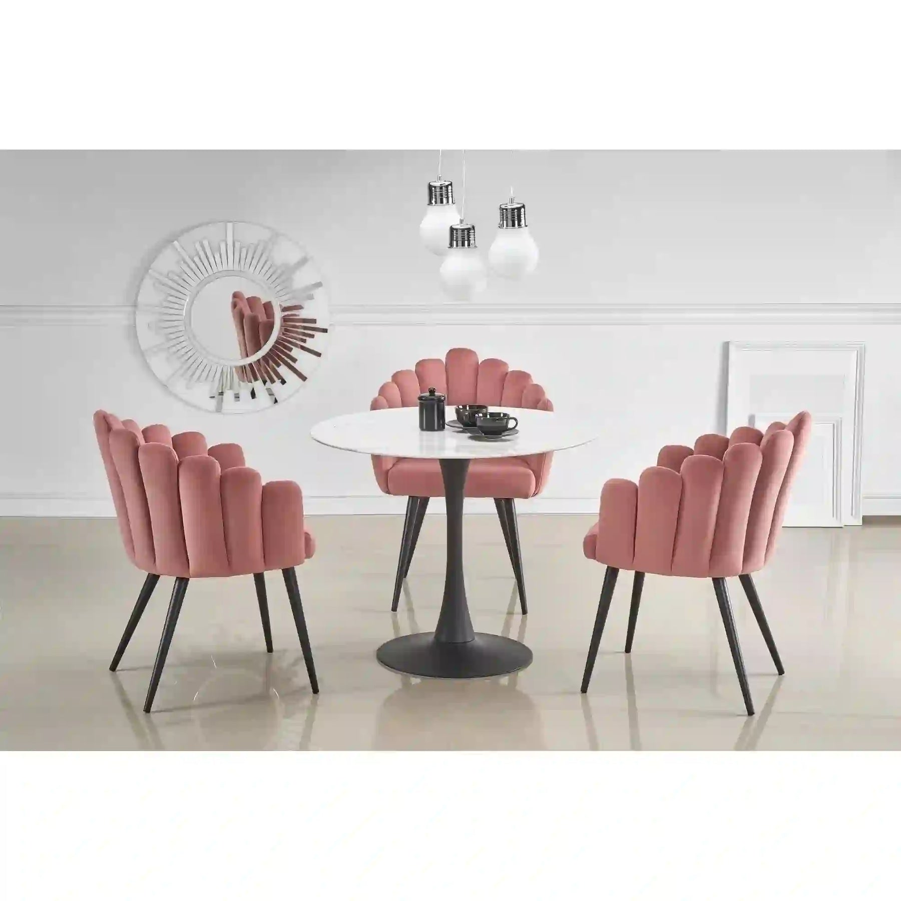 Scaun HOUSTON OCN-36383, roz/negru