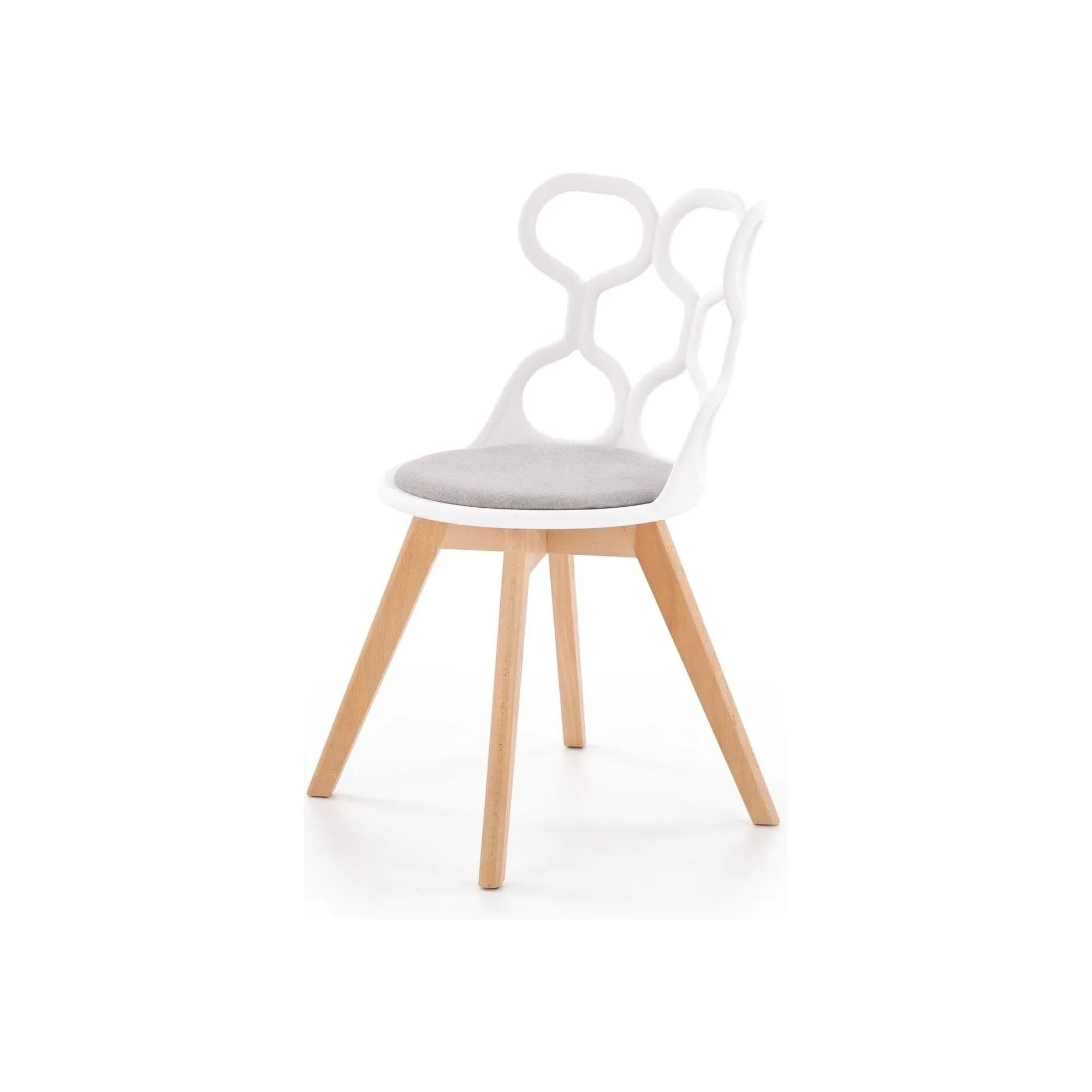 Scaun HOUSTON OCN-36417, alb/gri/stejar