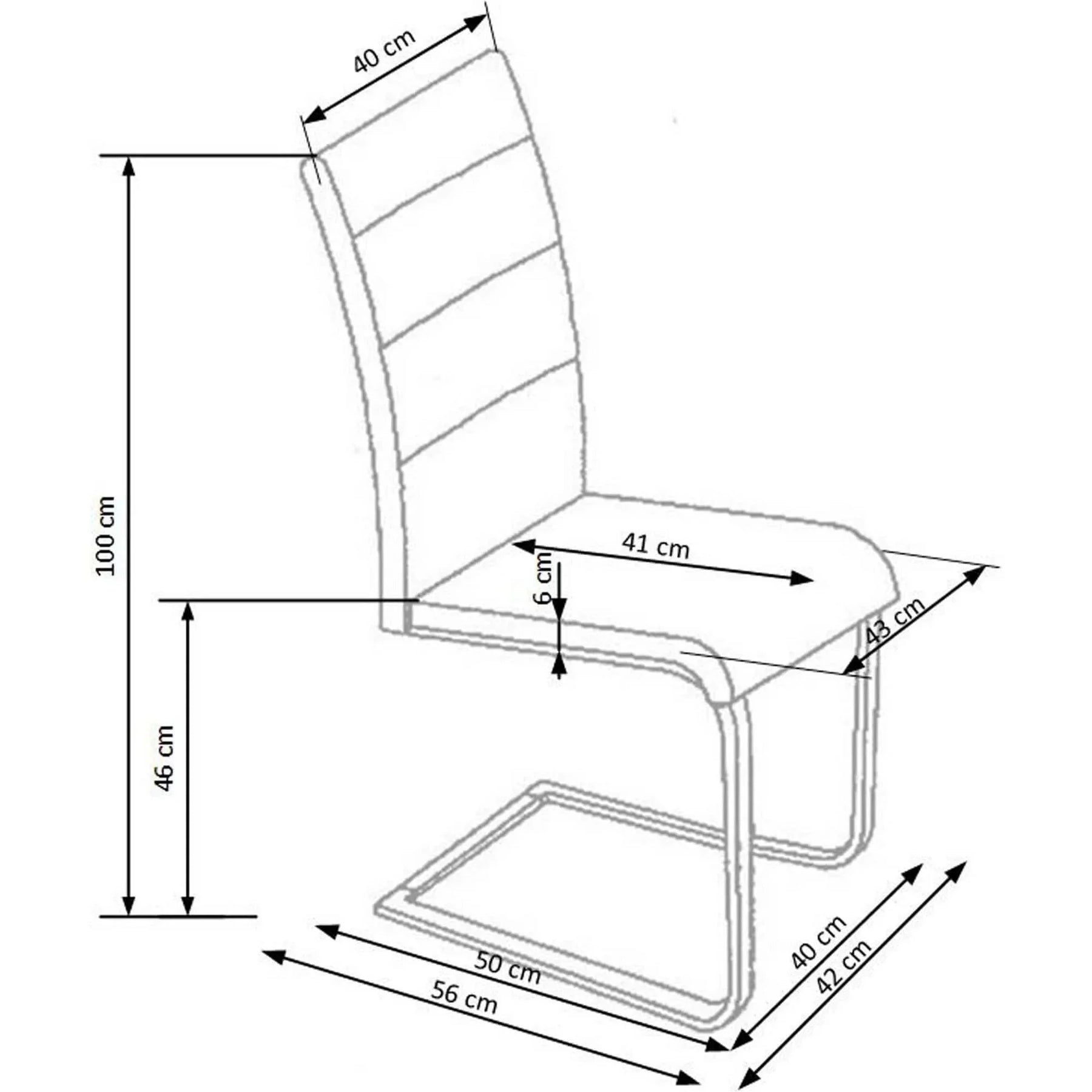 Scaun HOUSTON OCN-36423, gri/crom