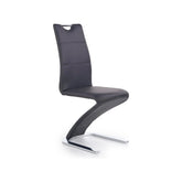 Scaun HOUSTON OCN-36428, negru/crom