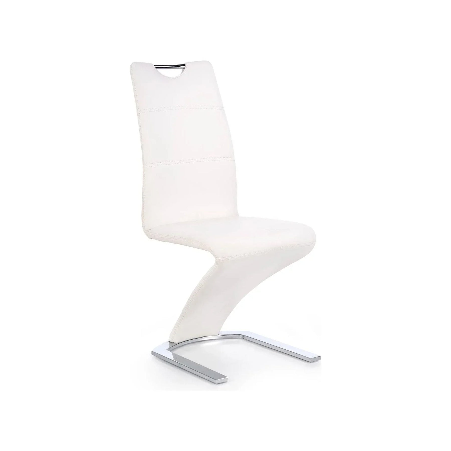Scaun HOUSTON OCN-36429, alb/crom
