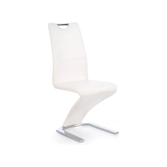 Scaun HOUSTON OCN-36429, alb/crom