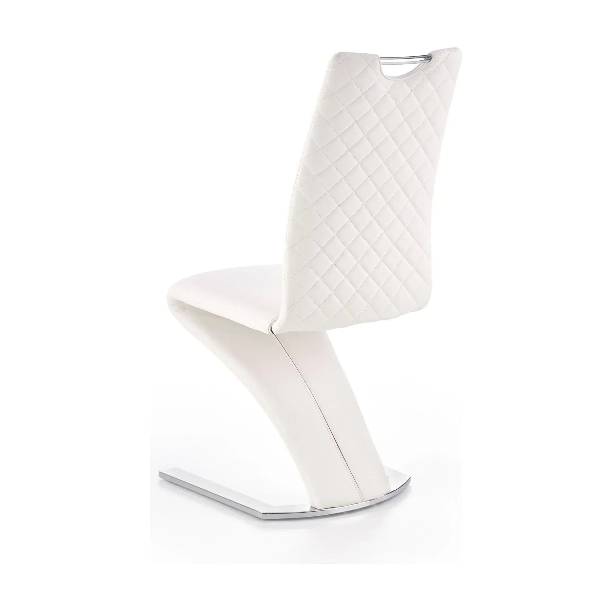 Scaun HOUSTON OCN-36429, alb/crom