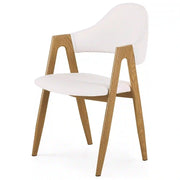 Scaun HOUSTON OCN-36438, alb/stejar