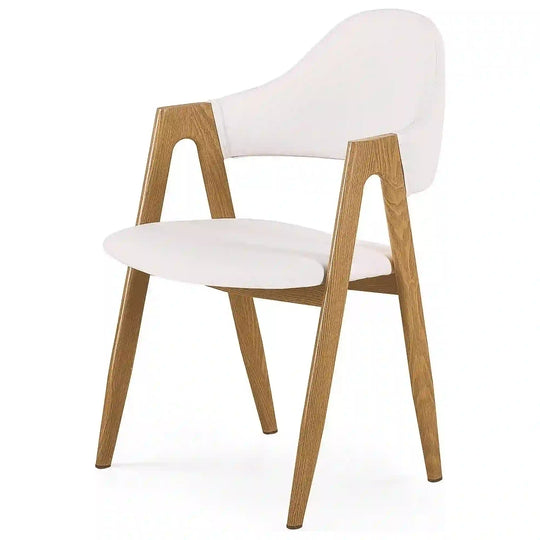 Scaun HOUSTON OCN-36438, alb/stejar