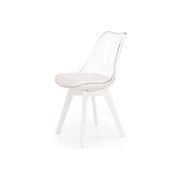 Scaun HOUSTON OCN-36440, alb/transparent