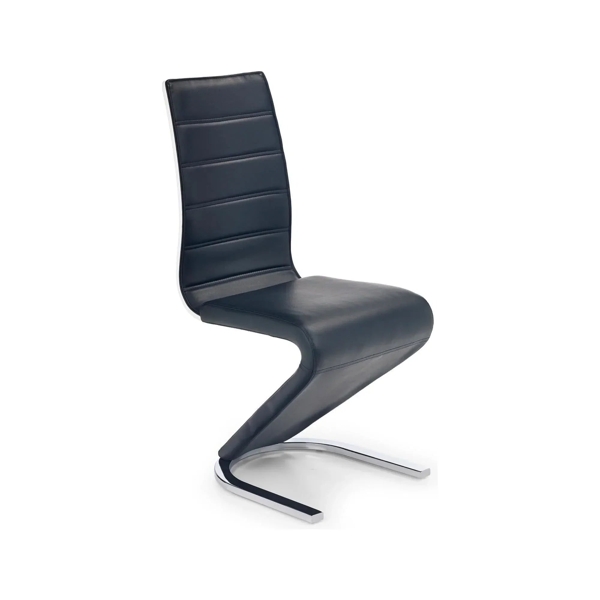 Scaun HOUSTON OCN-36450, negru/alb/crom