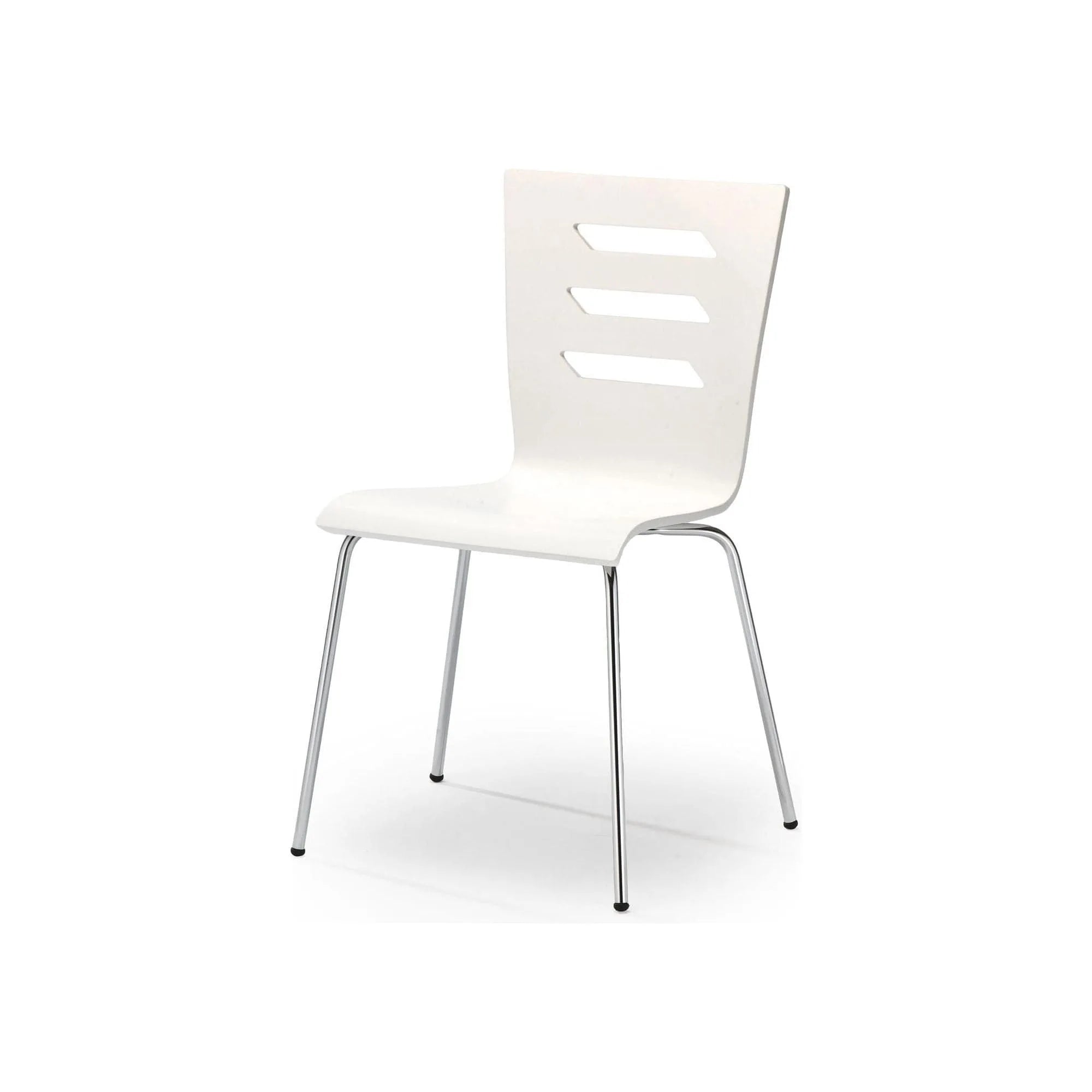 Scaun HOUSTON OCN-36456, alb/crom