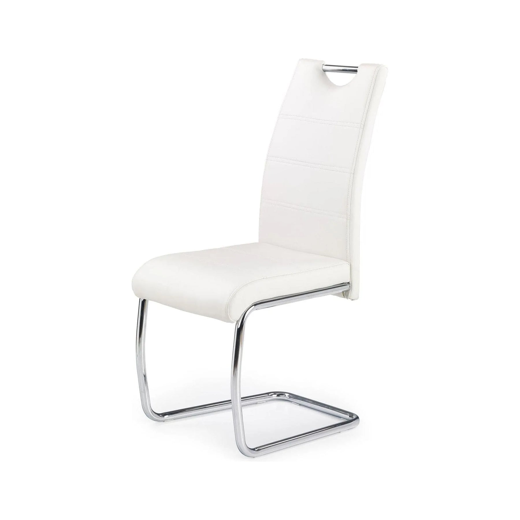 Scaun HOUSTON OCN-36478, alb/crom