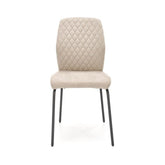 Scaun bej cu design modern, ideal pentru dining sau living – primabucata