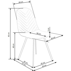 Scaun HOUSTON OCN-36522, gri/negru