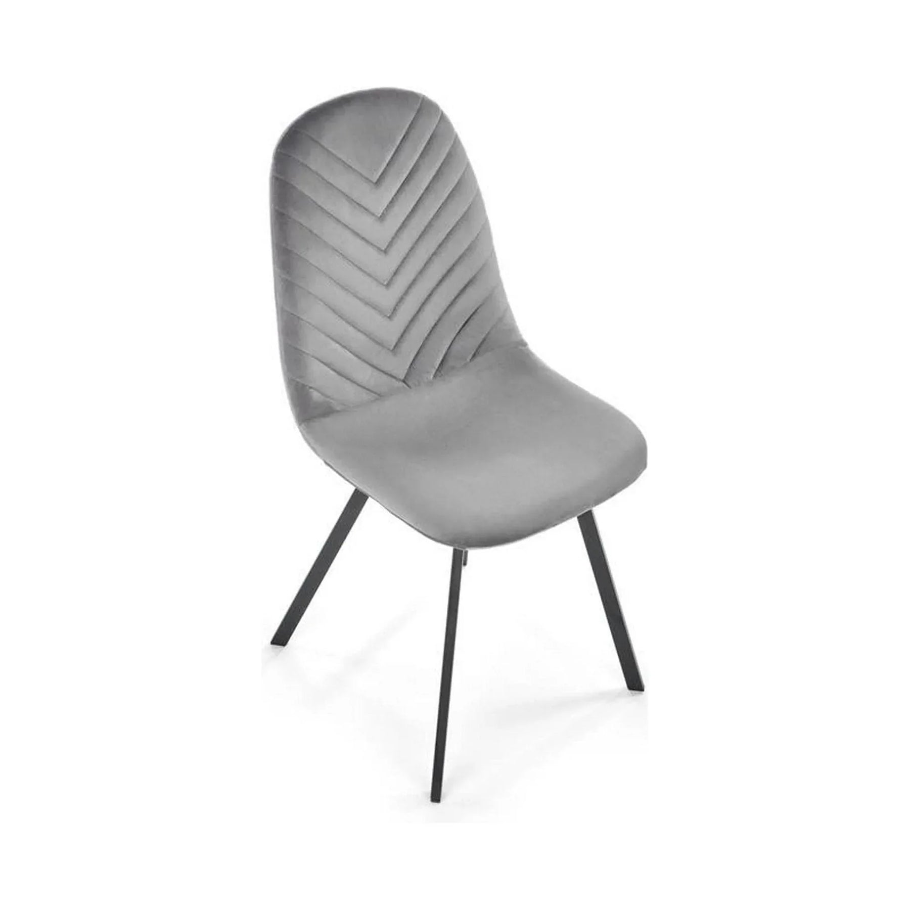Scaun gri cu detalii în relief, ideal pentru dining modern – primabucata