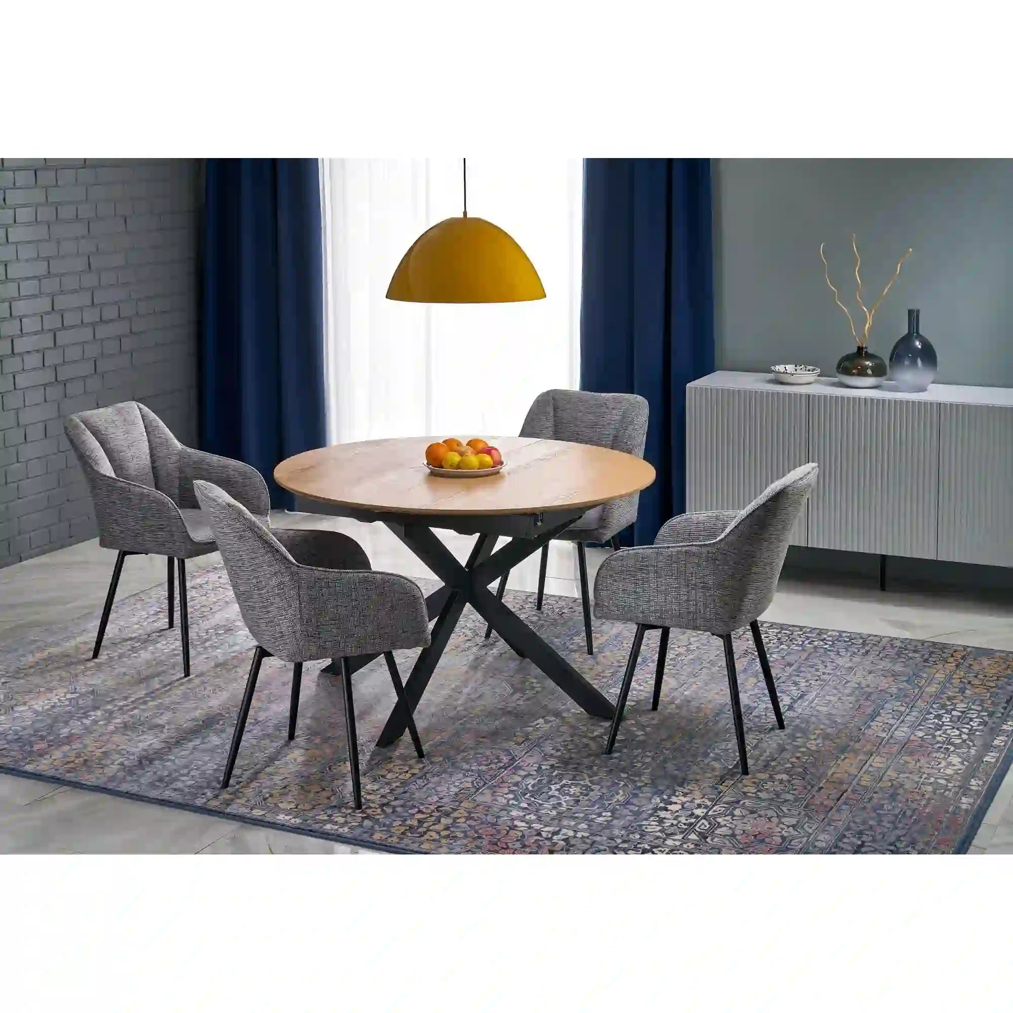 Scaun HOUSTON OCN-36551, gri/negru