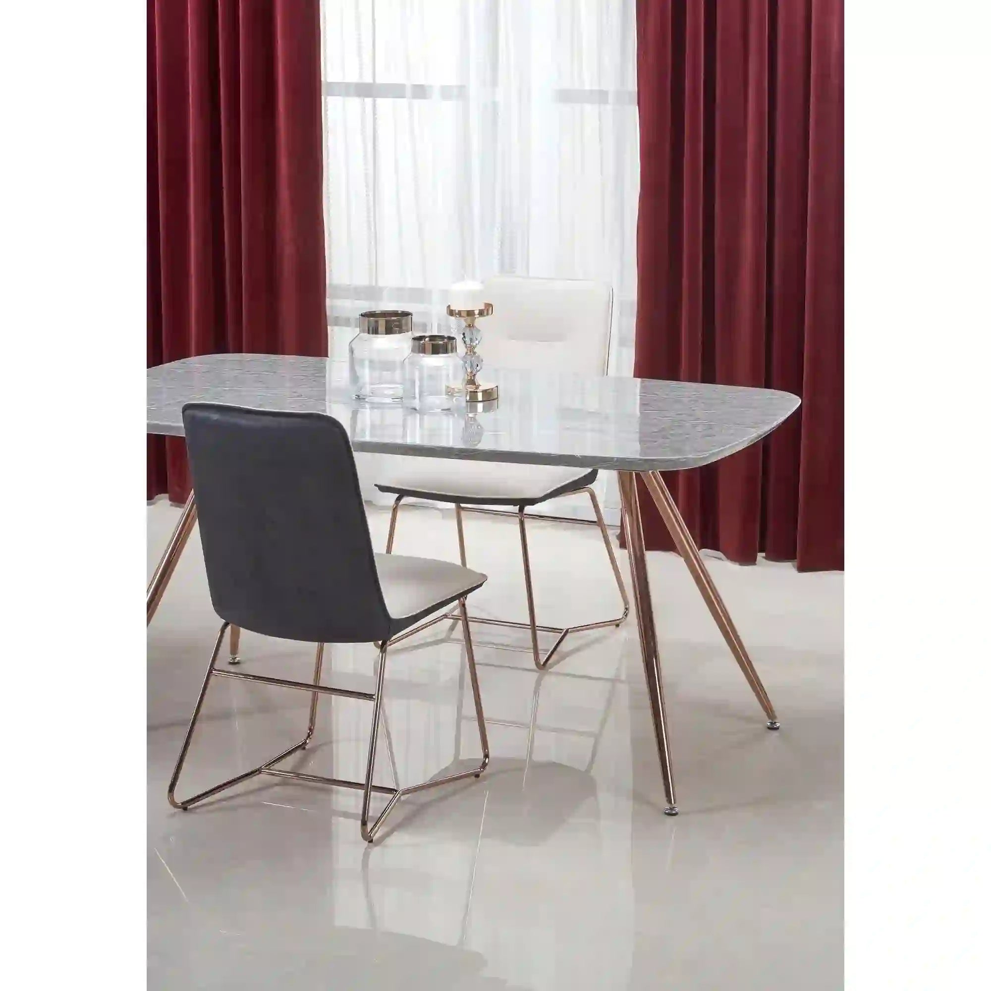 Scaun HOUSTON OCN-36570, crem/gri/roz/auriu