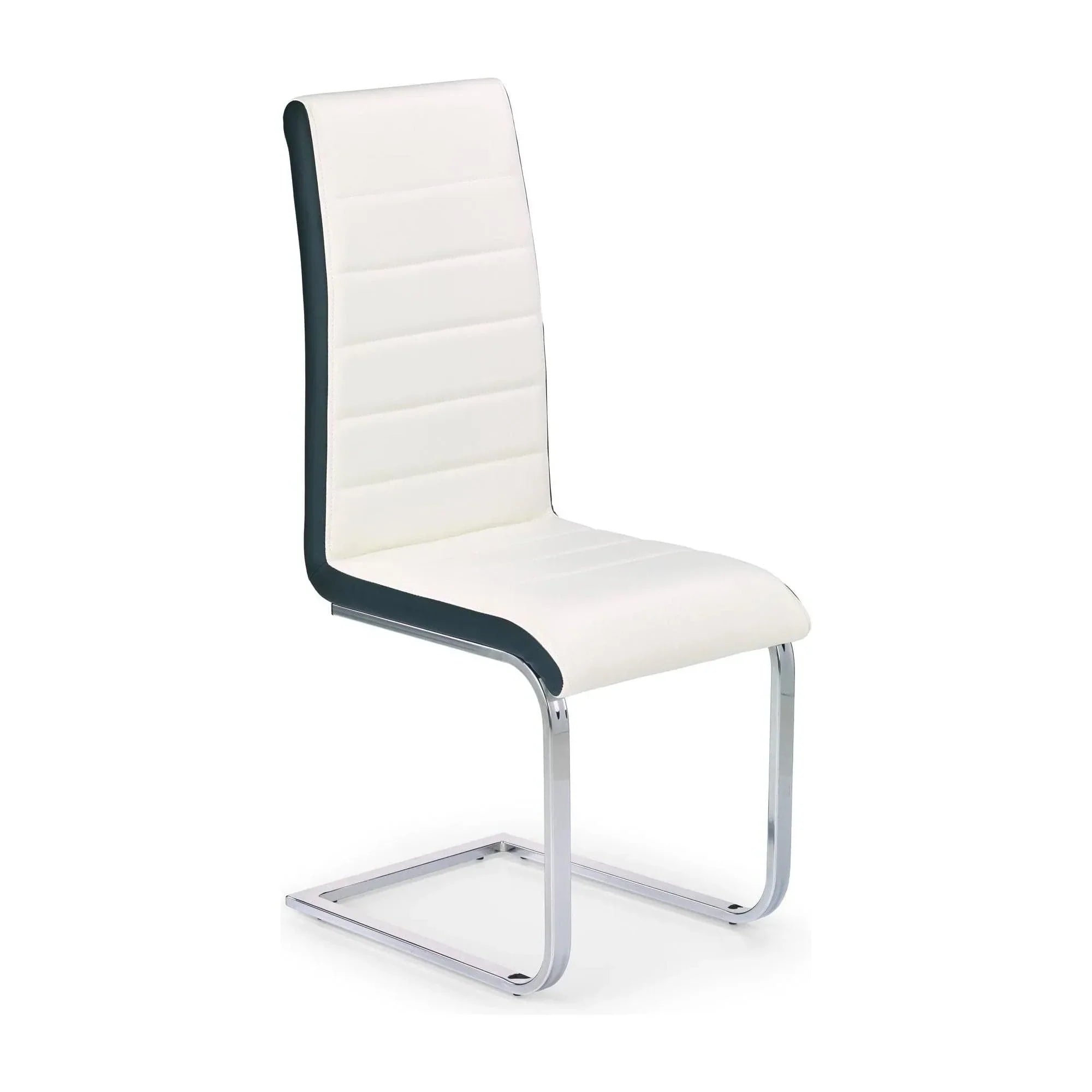 Scaun HOUSTON OCN-36578, alb/negru/crom