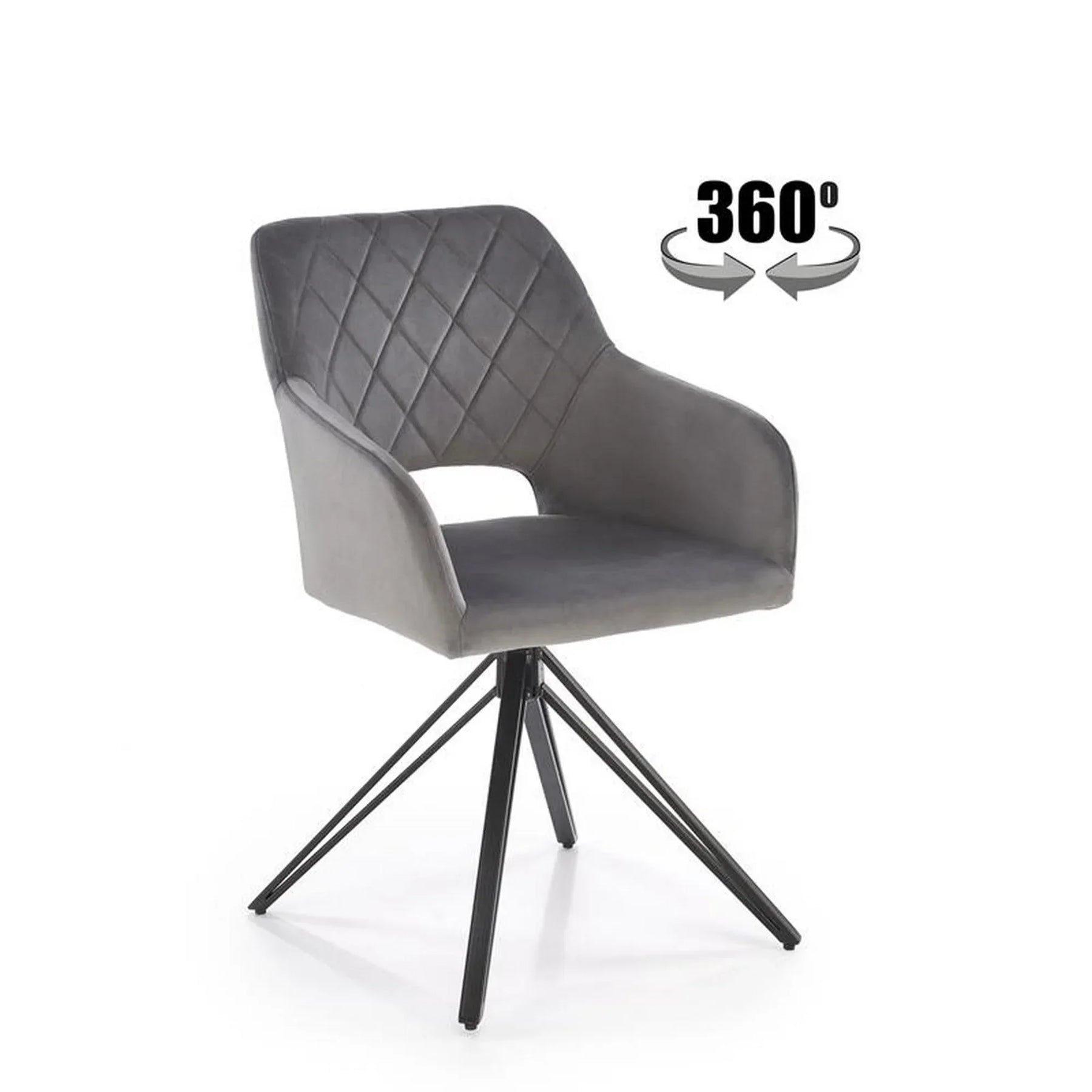 Scaun HOUSTON OCN-36584, gri/negru