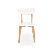 Scaun HOUSTON OCN-36609, alb/stejar/fag