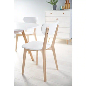 Scaun HOUSTON OCN-36609, alb/stejar/fag
