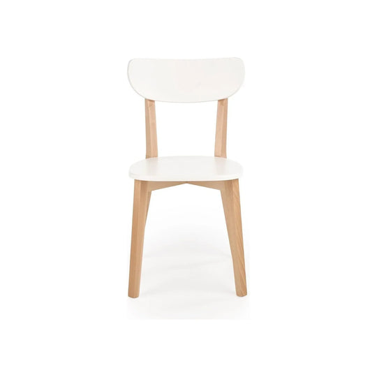 Scaun HOUSTON OCN-36609, alb/stejar/fag