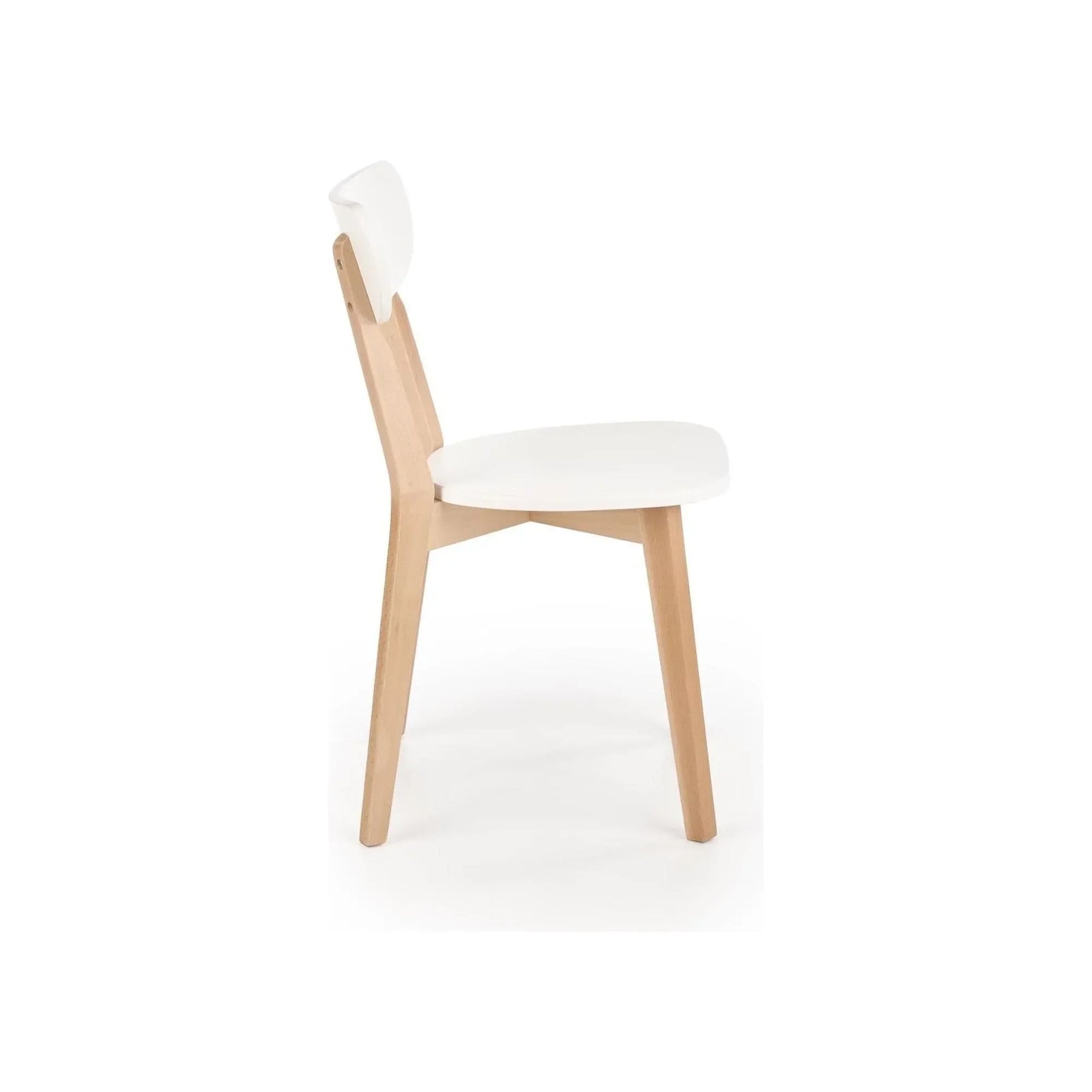 Scaun HOUSTON OCN-36609, alb/stejar/fag