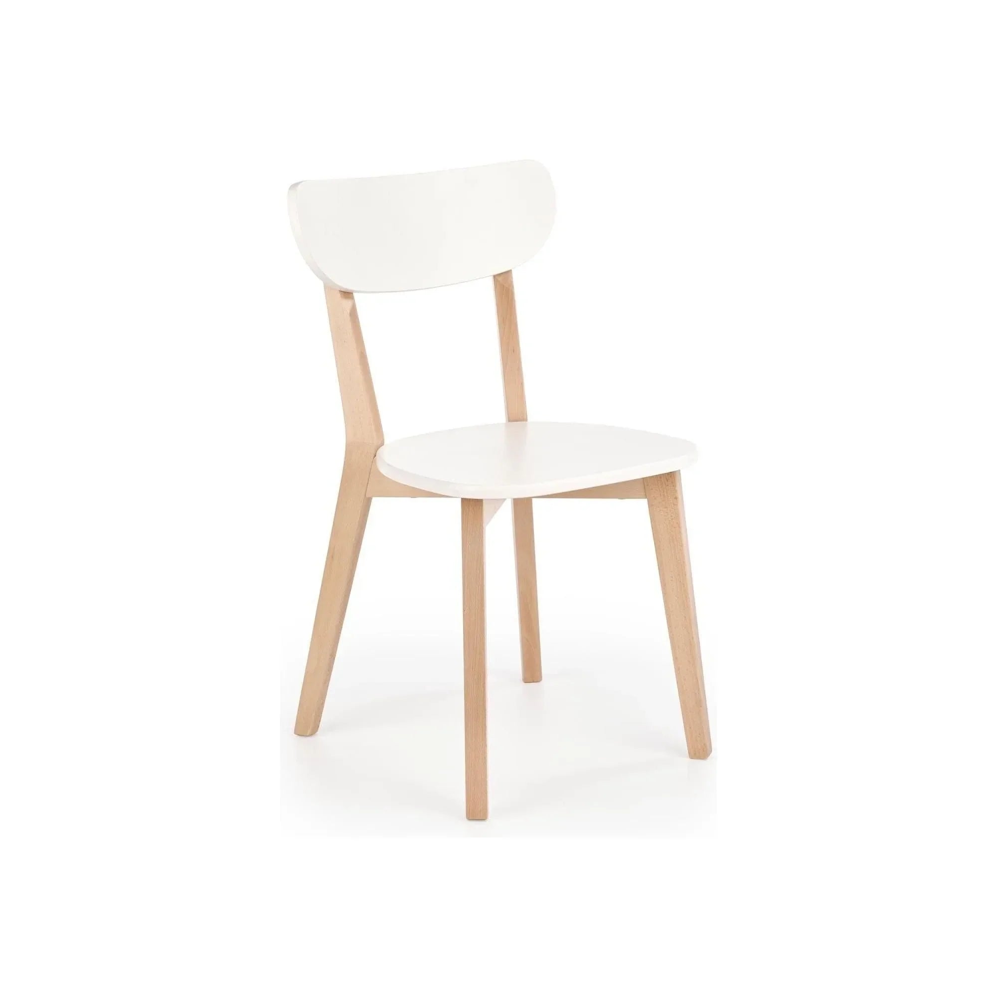 Scaun HOUSTON OCN-36609, alb/stejar/fag