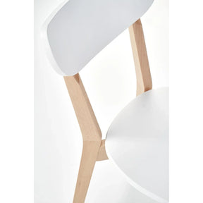 Scaun HOUSTON OCN-36609, alb/stejar/fag
