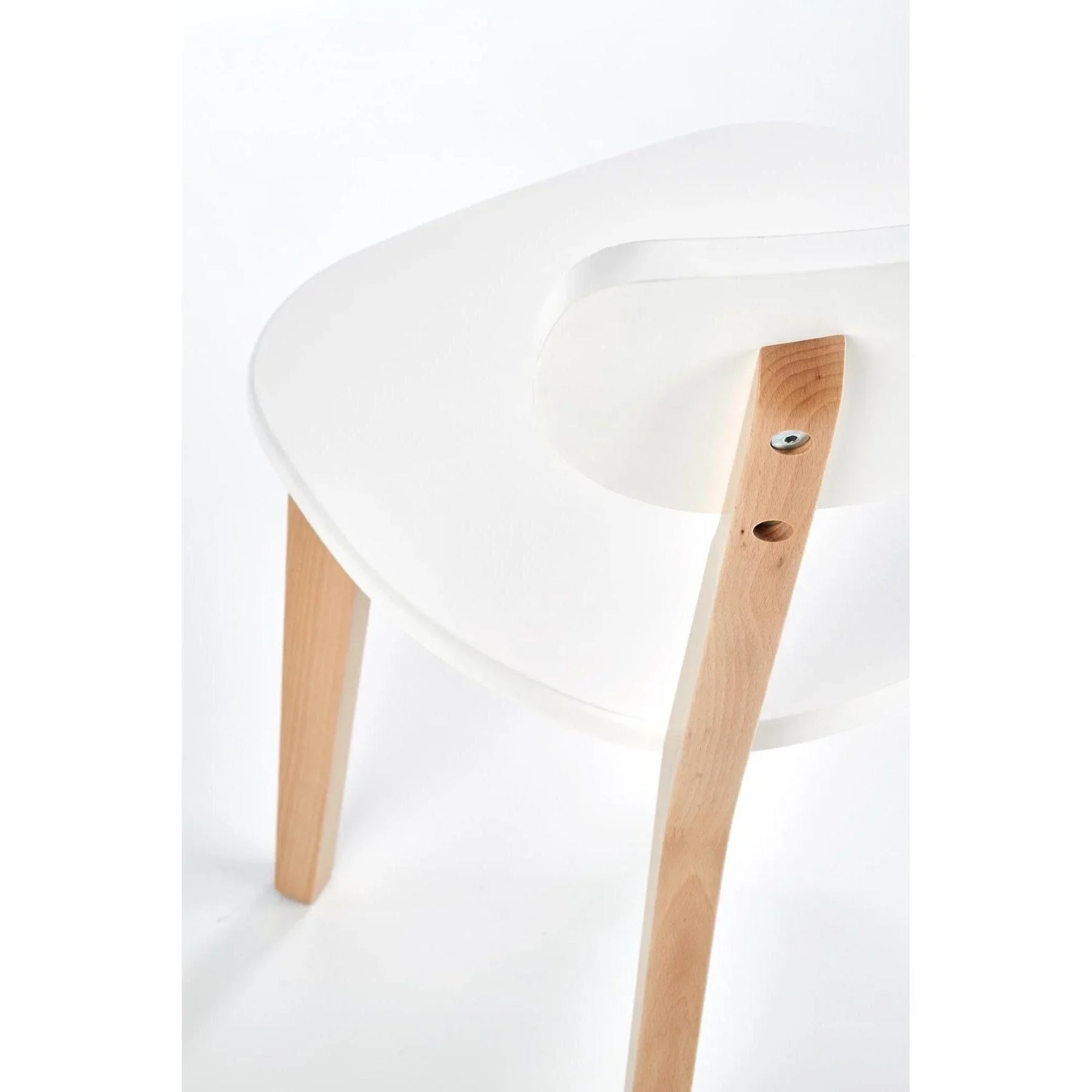 Scaun HOUSTON OCN-36609, alb/stejar/fag