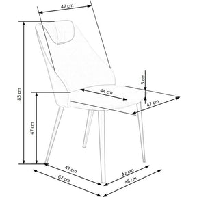 Scaun HOUSTON OCN-36610, gri/negru