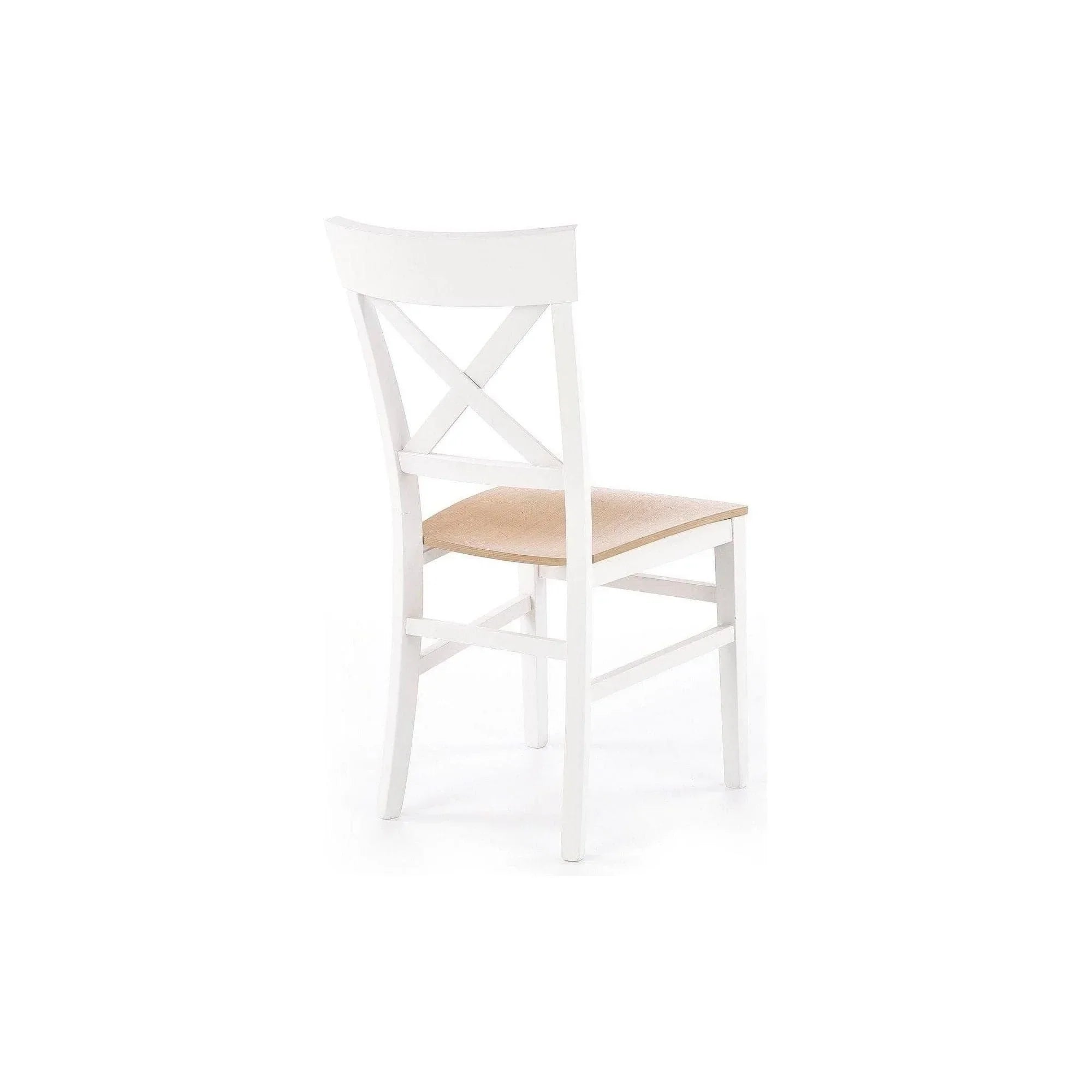 Scaun HOUSTON OCN-36617, stejar alb/alb/fag