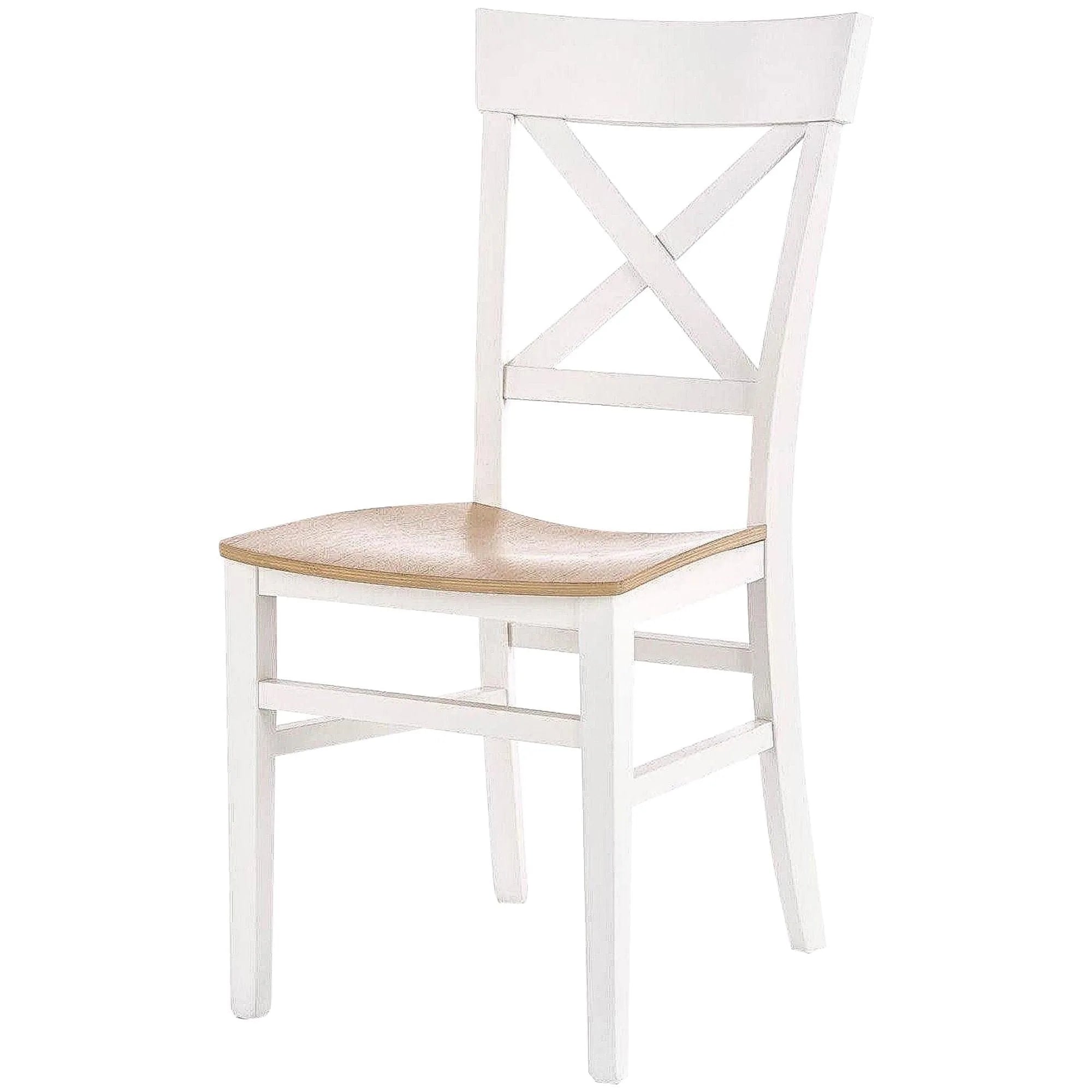 Scaun HOUSTON OCN-36617, stejar alb/alb/fag