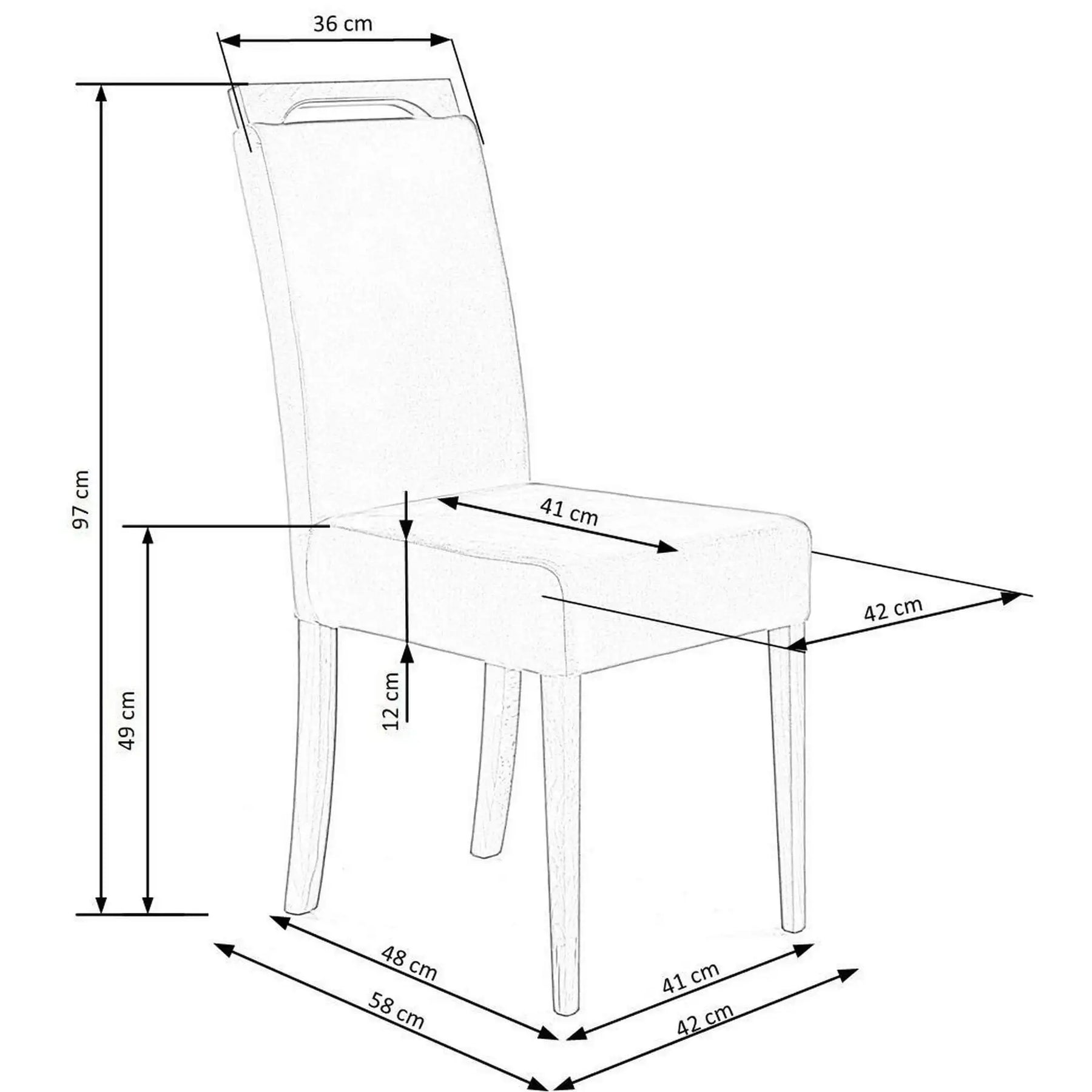 Scaun HOUSTON OCN-36623, gri/negru