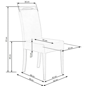 Scaun HOUSTON OCN-36624, albastru/stejar