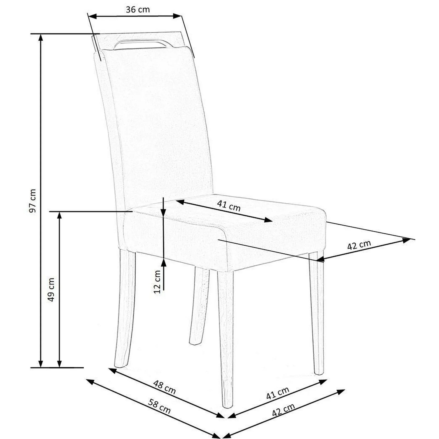 Scaun HOUSTON OCN-36625, verde/stejar