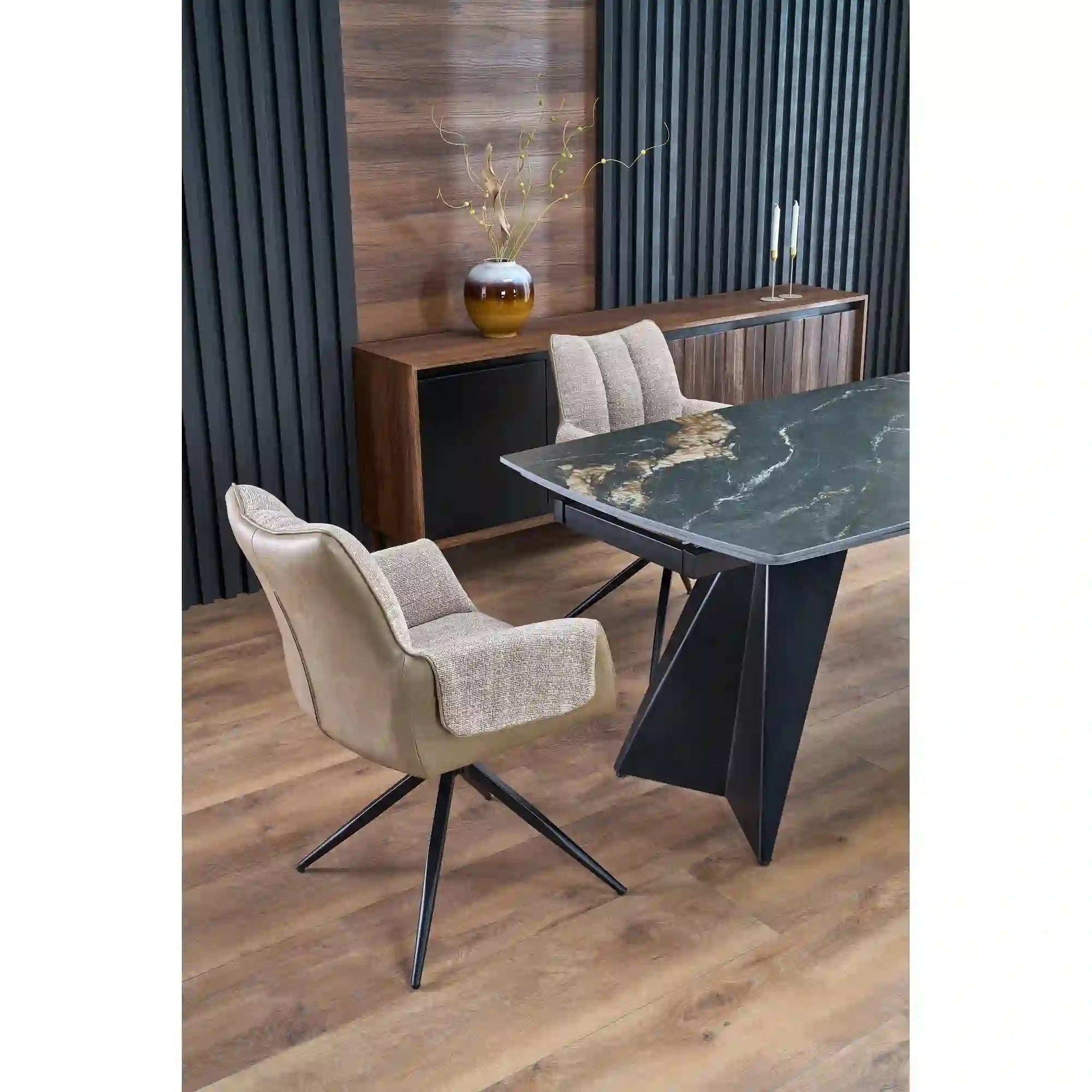 Scaun HOUSTON OCN-36659, maro/negru