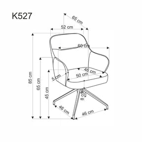 Scaun HOUSTON OCN-36671, maro/bej/negru