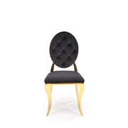 Scaun HOUSTON OCN-36679, negru/auriu