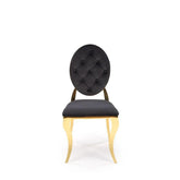 Scaun HOUSTON OCN-36679, negru/auriu