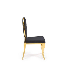 Scaun HOUSTON OCN-36679, negru/auriu