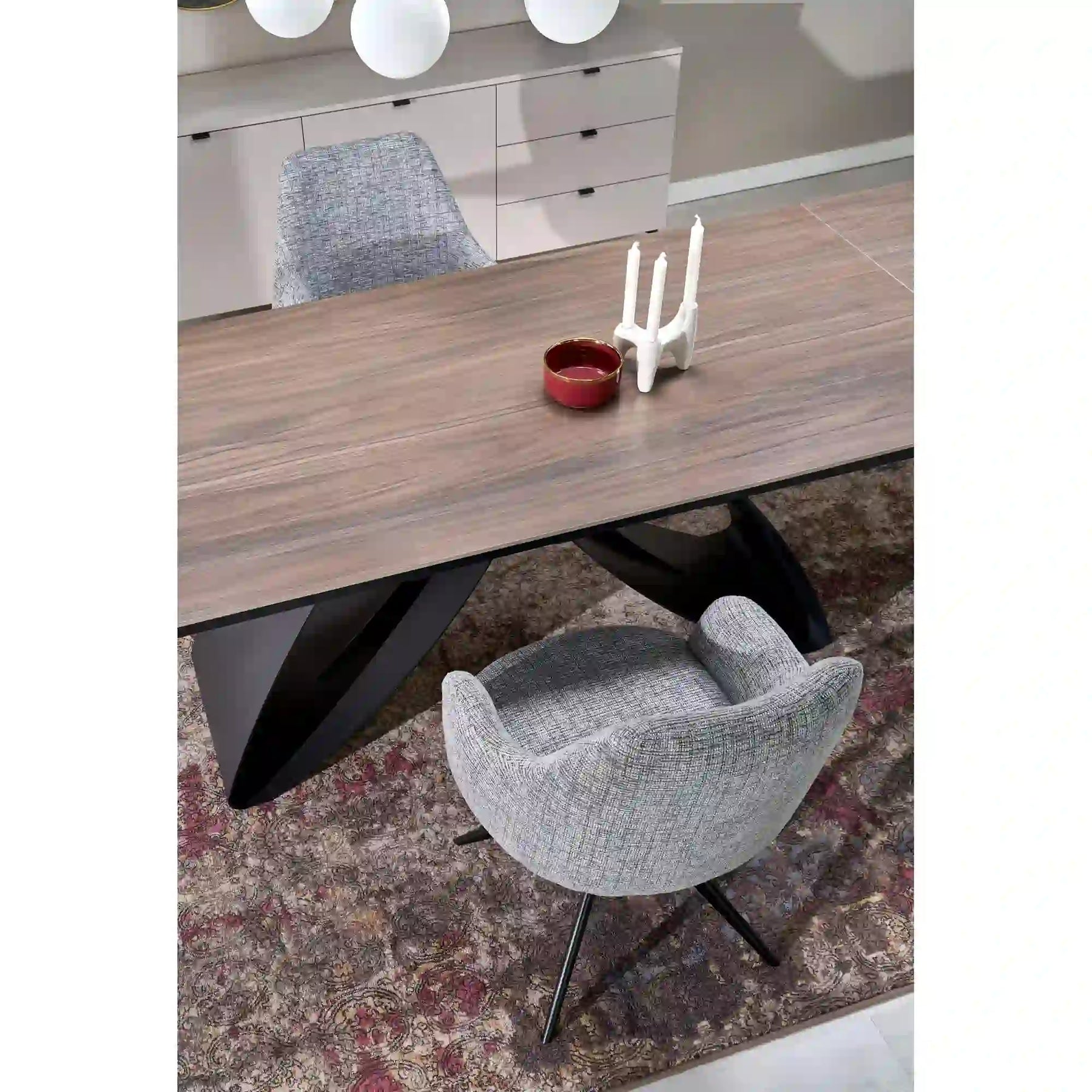 Scaun HOUSTON OCN-36682, gri/negru