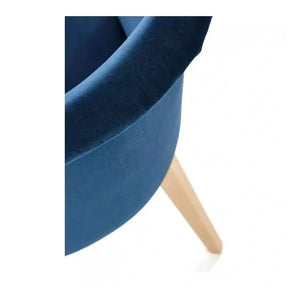 Scaun HOUSTON OCN-36684, albastru/stejar/fag