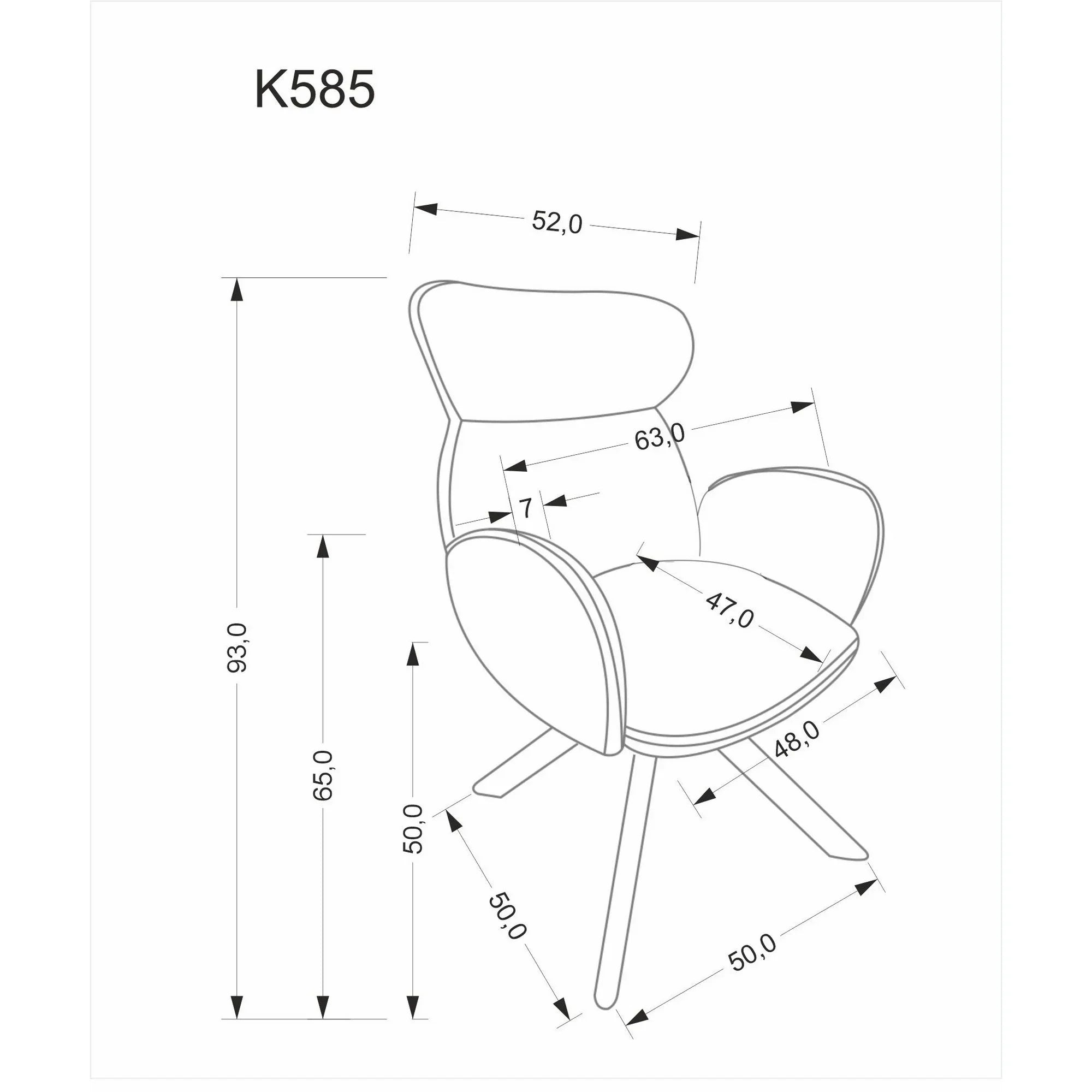 Scaun HOUSTON OCN-36690, bej/nuc