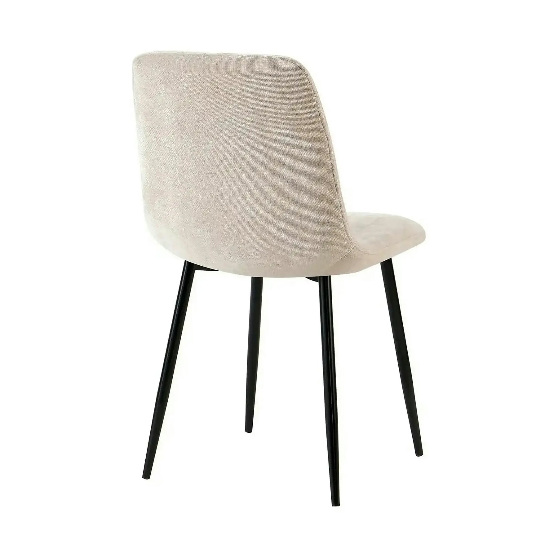 Scaun JET, stofă clasică/metal, bej/negru, 44×54×88 cm
