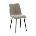 Scaun JET, stofă clasică/metal, grej/negru, 44×54×88 cm