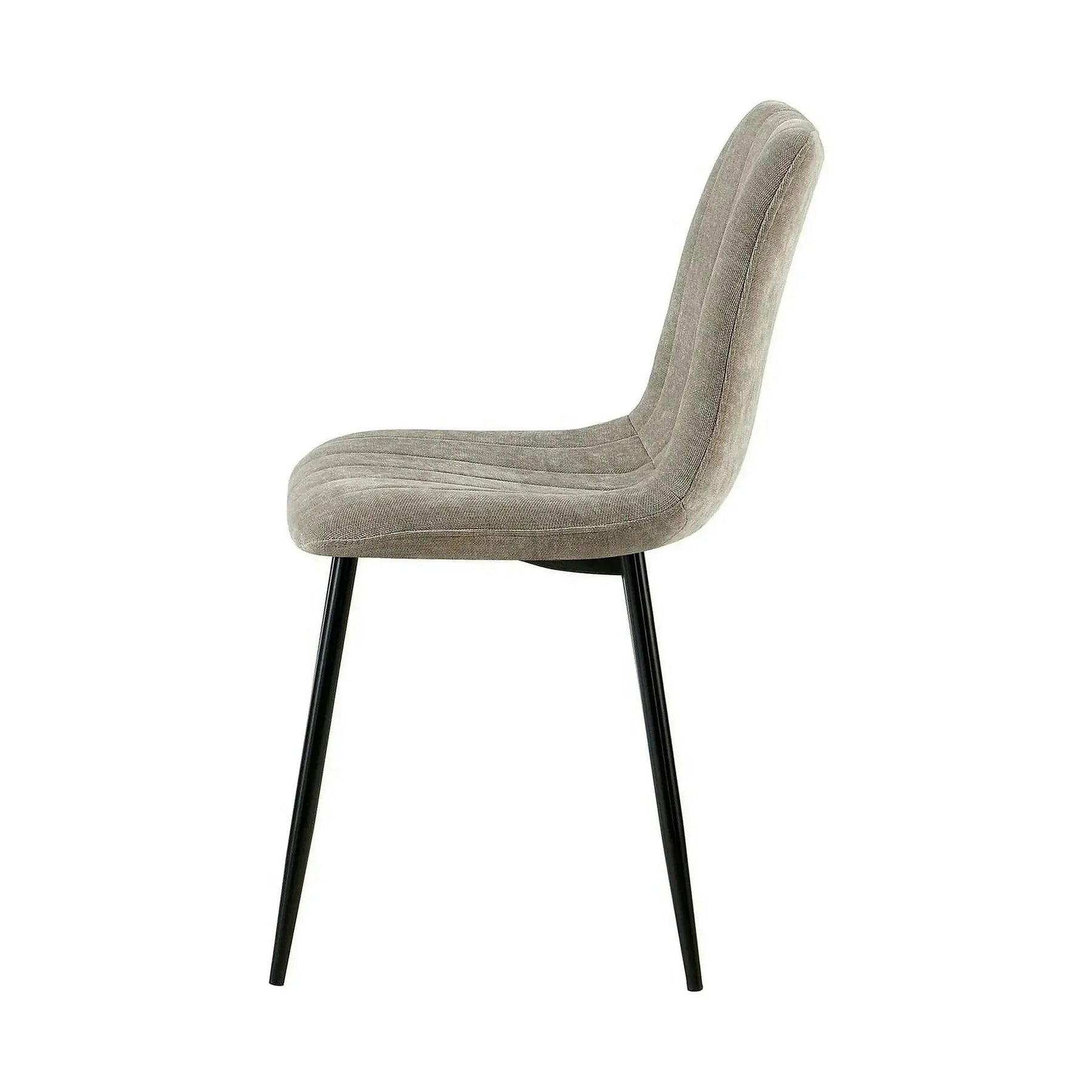 Scaun JET, stofă clasică/metal, grej/negru, 44×54×88 cm