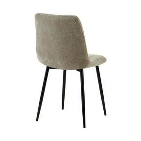 Scaun JET, stofă clasică/metal, grej/negru, 44×54×88 cm