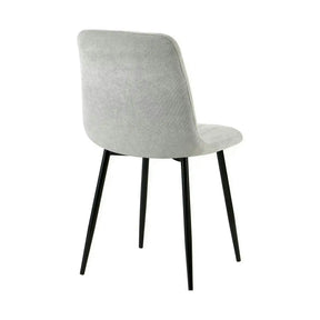 Scaun JET, stofă clasică/metal, gri deschis/negru, 44×54×88 cm