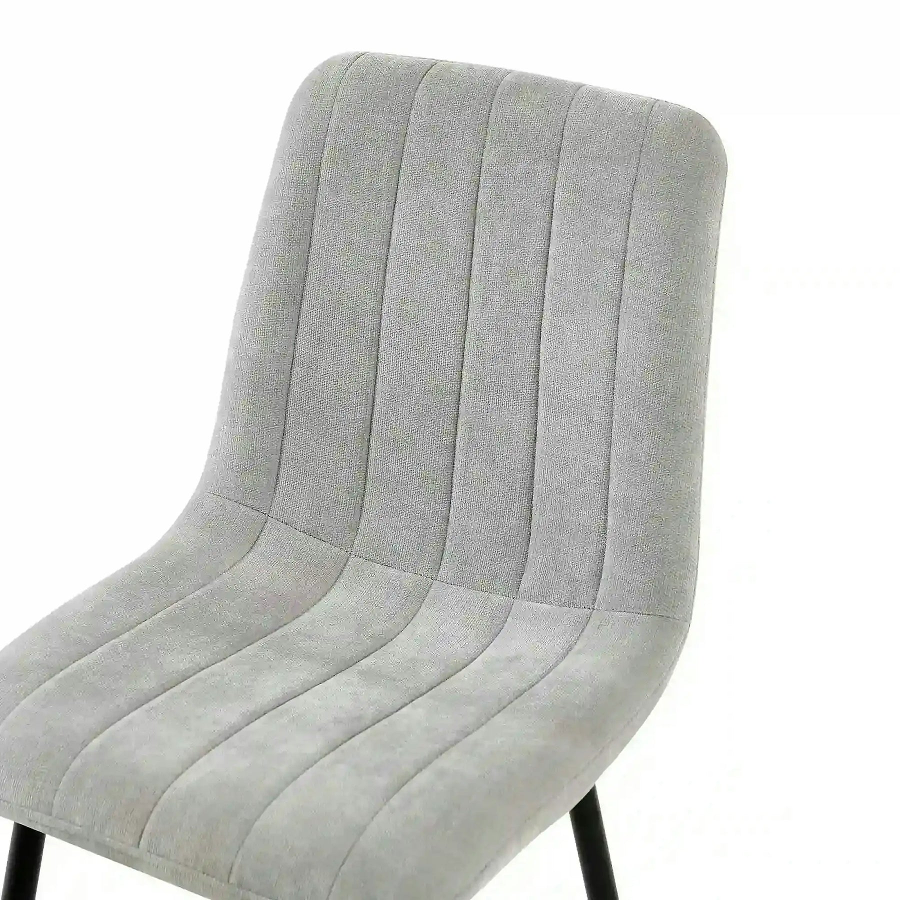 Scaun JET, stofă clasică/metal, gri deschis/negru, 44×54×88 cm